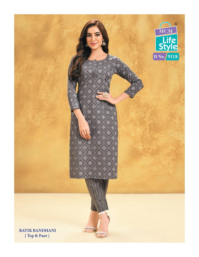 Priyatama Bandhej Vol 1 By Mcm Printed Cotton Kurti With Bottom Wholesale Price In Surat